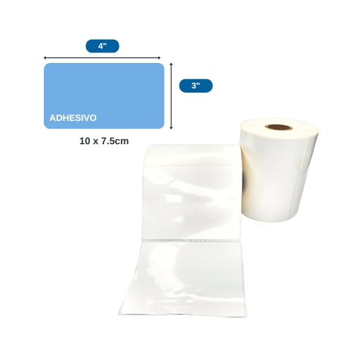 4″ x 3″ x 500 ETIQ. x 1COL. TUCO 1″(100 MM X 75 MM)