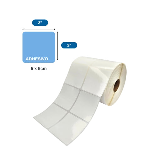 2″x 2″ x 2000 ETIQ. x 2COL. TUCO 1″ (50MM X 50 MM)