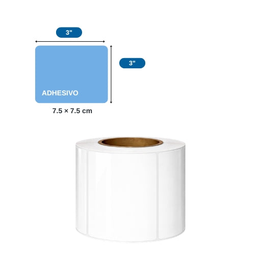 3″ X 3″ X 500 ETQ. X 1COL, TUCO 1″ (75mm X 75mm)