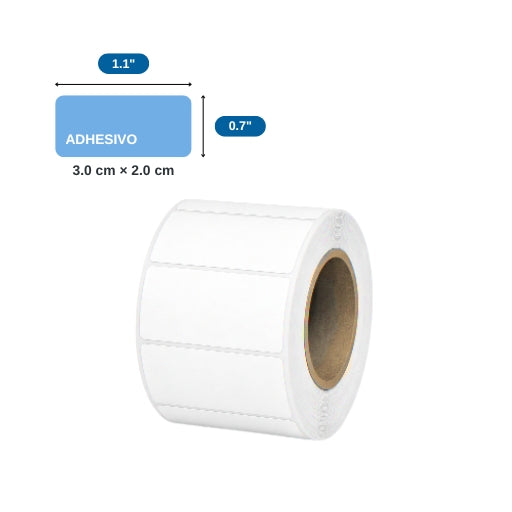 1.1″ X 0.7″ X 1000 ETQ. X 1COL, TUCO 1″ (30MM X 20MM)