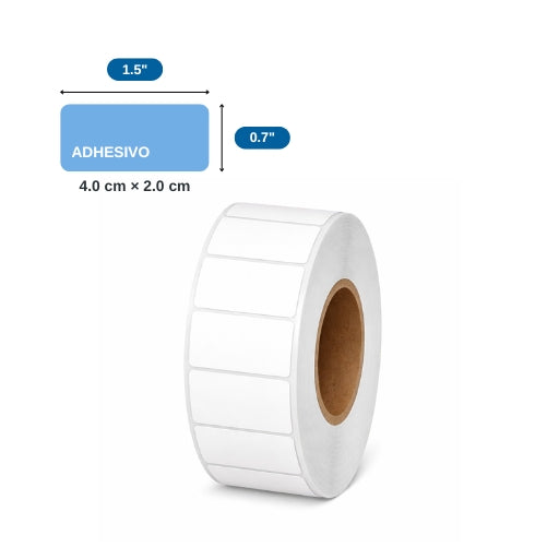 1.5″ X 0.7″ X 1000 ETQ. X 1COL, TUCO 1″ (40MM X 20MM)