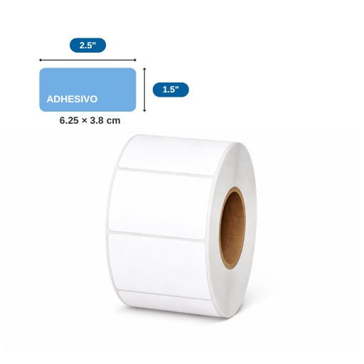 2.5″ X 1.5″ X 1000 ETQ. X 1COL, TUCO 1″ (62.5MM X 38MM)