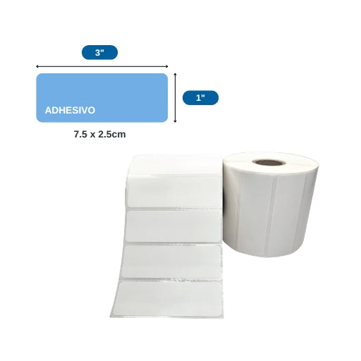 3″ x 1″ x 1500 ETIQ. x 1COL. TUCO 1″( 75 MM X 25 MM)