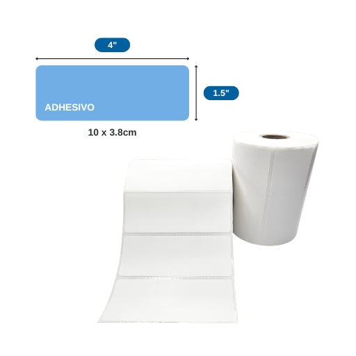 4″ x 1.5″ x 1000 ETIQ. x 1COL, TUCO 1″(100 MM X 38 MM)