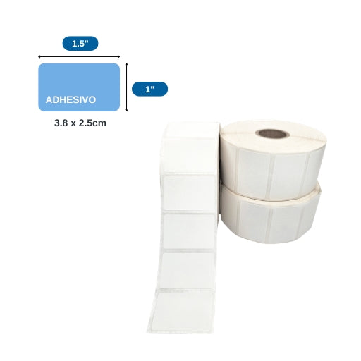 1.5″ x 1″ x 1500 ETIQ. x 1COL, TUCO 1″(38 MM X 25 MM)
