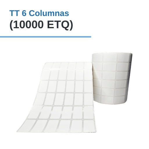 6″ × 1″ X 10,000 ETIQ. X 6COL, TUCO 1″ (15 MM X 25 MM)