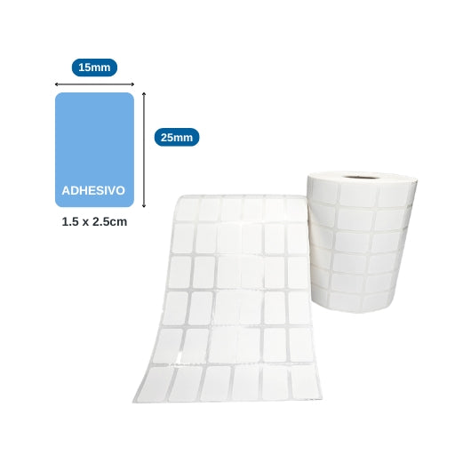 6″ × 1″ X 10,000 ETIQ. X 6COL, TUCO 1″ (15 MM X 25 MM)
