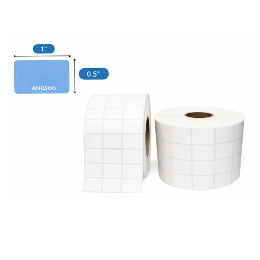 1″ X 0.5″ X 6000 ETQ. X 3COL, TUCO 1″ (25 MM X 13MM )