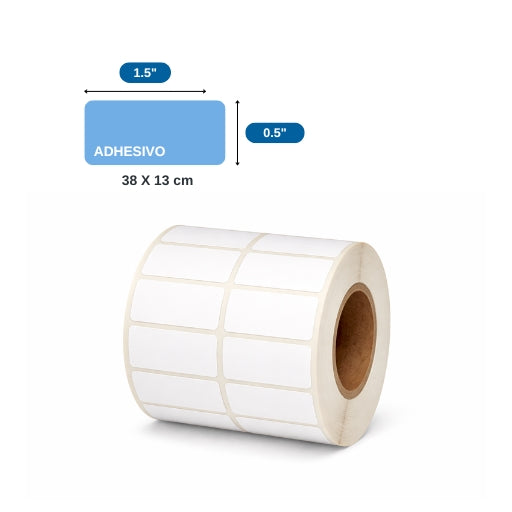 1,5″ X 0,5″ X 6000 ETQ. X 2 COL, TUCO 1″ (38mm X 13mm)