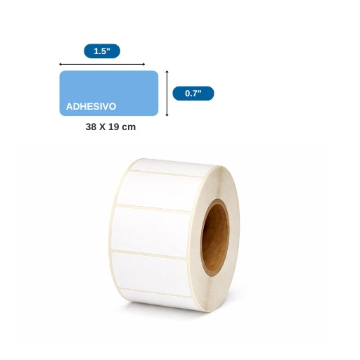 1,5″ X 0,7″ X 2000 ETQ. X 1 COL, TUCO 1″ (38mm X 19mm)