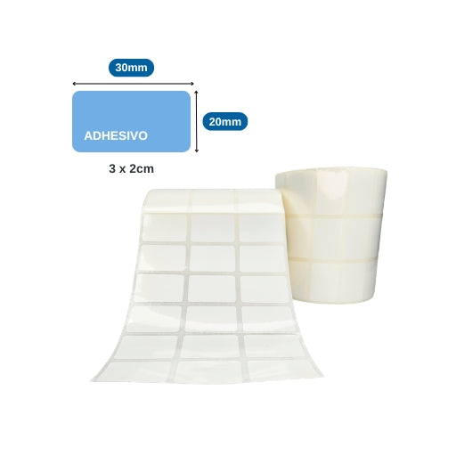 30mm x 20mm x 6000 ETIQ. x 3 COL. TUCO 1″(30 MM X 20 MM)